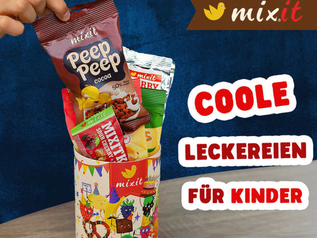 Mixit feiert Kindertag: Gesunde Snacks für alle Kinder