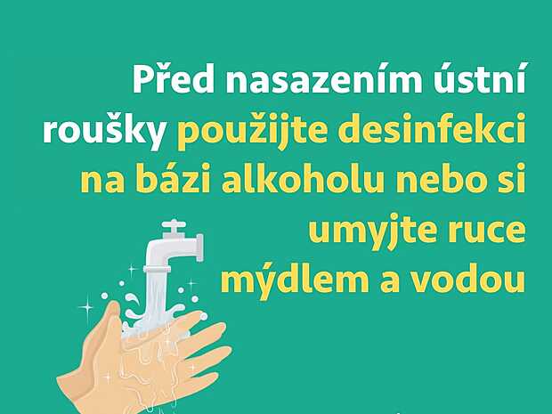 Jak používat ústní roušku - doporučení Světové zdravotnické organizace