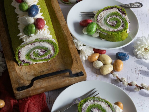 RECEPT: Velikonoční mechová roláda 