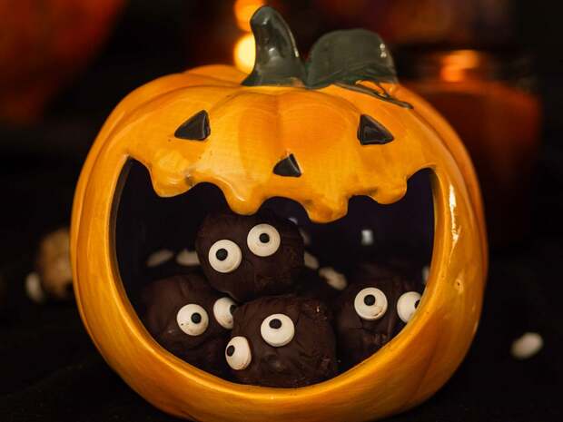 Halloweenské koule: Strašidelně dobrá svačinka