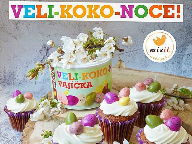 Mrkvové cupcakes s Mixit vajíčky