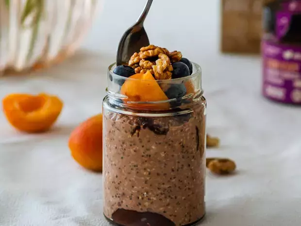 Recept: Mogyorónugátos overnight oats