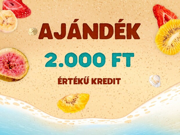 2000 Ft ajándékkredit vár rád!