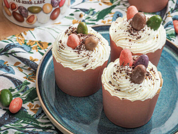 Wielkanocne, waniliowe cupcakes