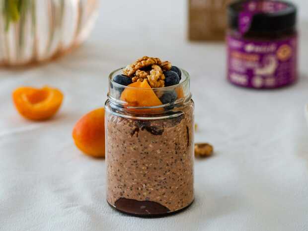 Recept: Nugátové overnight oats