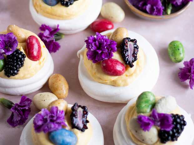 Recept: Veľkonočné mini Pavlovy