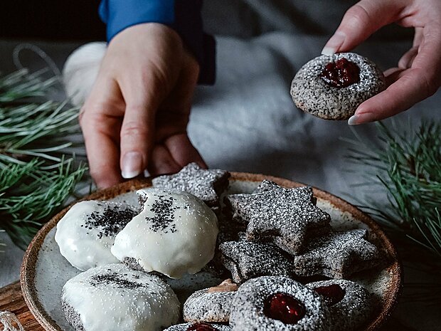 Recept: Makové keksové trio