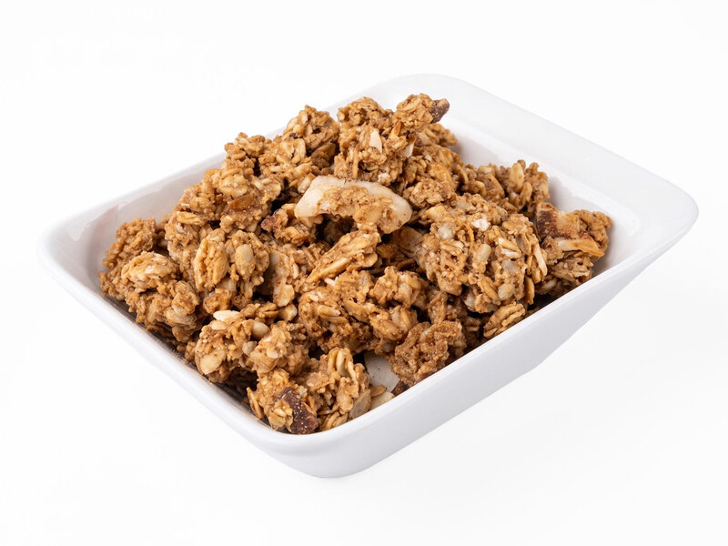 Granola cu ciocolată neagră și nucă de cocos