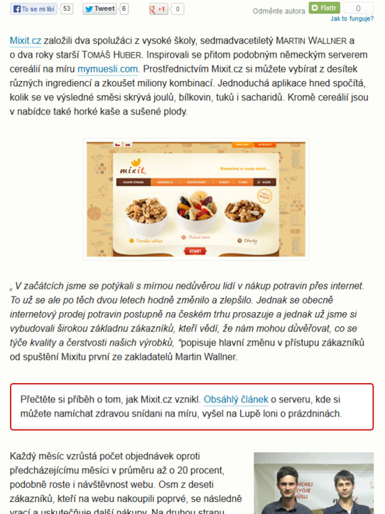 Lupa.cz: 23. 5 2012