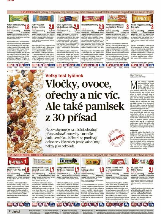 Vločky, ovoce, ořechy a nic víc. Ale také pamlsek z 30 přísad