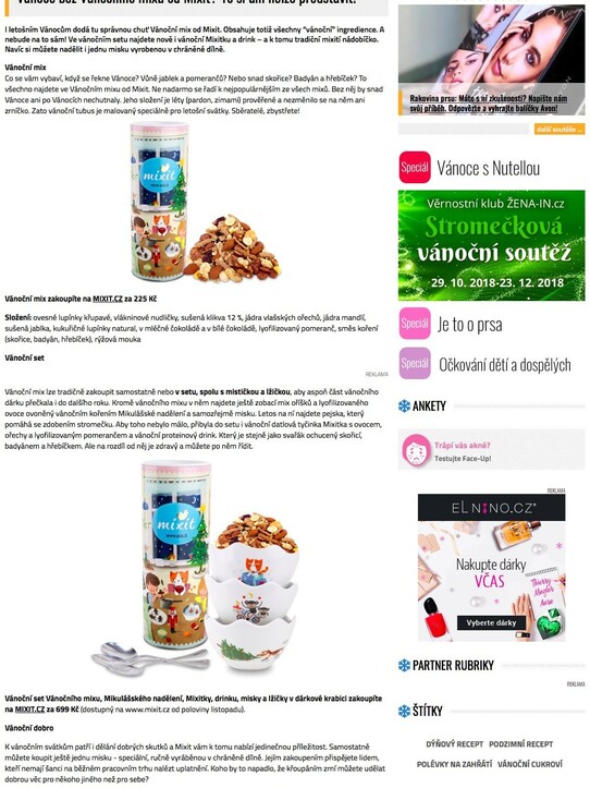 Vánoce bez Vánočního mixu od Mixit? To si ani nelze představit!