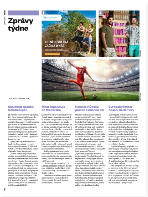Zprávy týdne 3. 6.