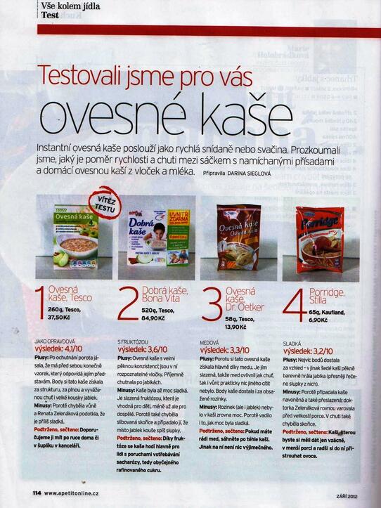 Apetit: ovesné kaše