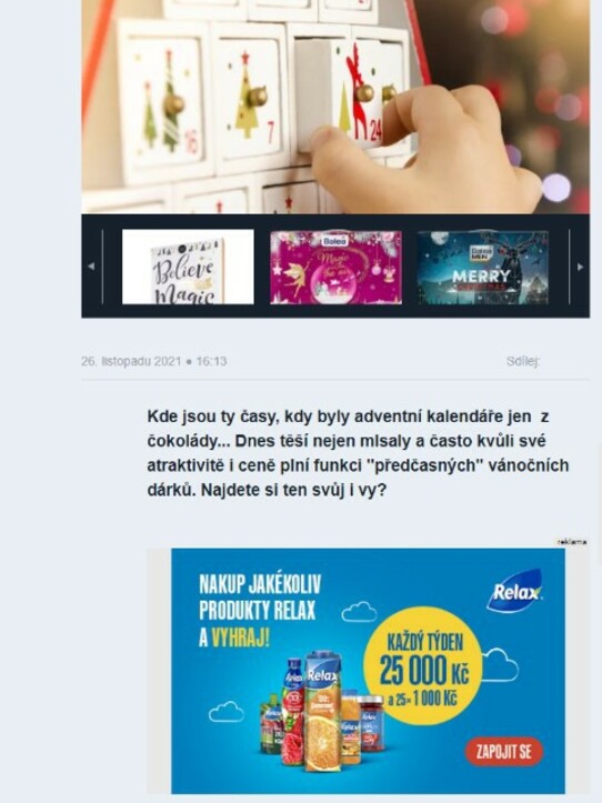 15 tipů na adventní kalendáře: Pro ni, pro něj, pro děti i mazlíčky