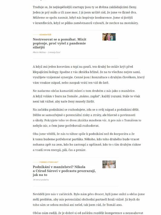 Podnikat s nejlepším kamarádem a nezabít se? V Mixitu to zvládají už dvanáct let