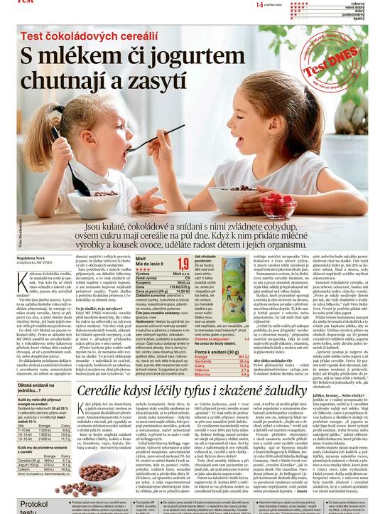S mlékem či jogurtem chutnají a zasytí