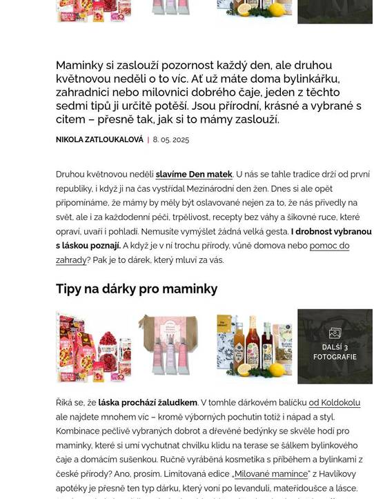 Den matek ve venkovském stylu: Dárky, které zaručené udělají radost nejen v tento den