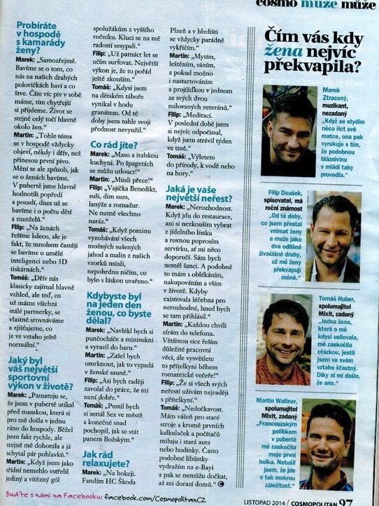 Cosmopolitan: Co si myslí o ženách?