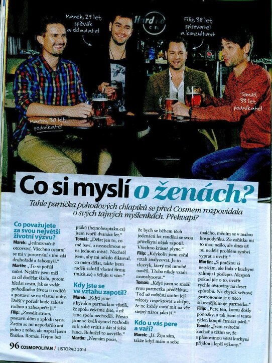 Cosmopolitan: Co si myslí o ženách?