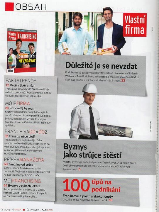 Vlastní firma FRANCHISING: Vydejte se vlastní cestou