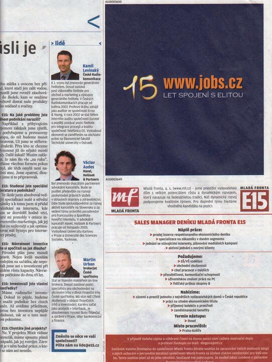 E15: Martin Wallner: Namíchat si vlastní müsli je zábava. Kombinací je několik milionů