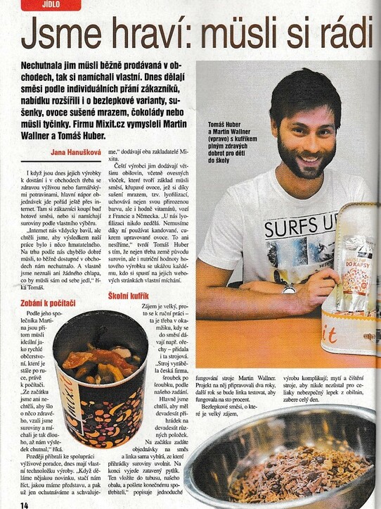 Právo - Víkend: Jsme hraví: müsli si rádi namícháme sami