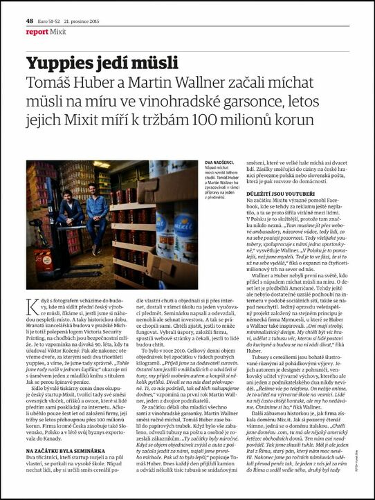 Euro: Yuppies jedí müsli