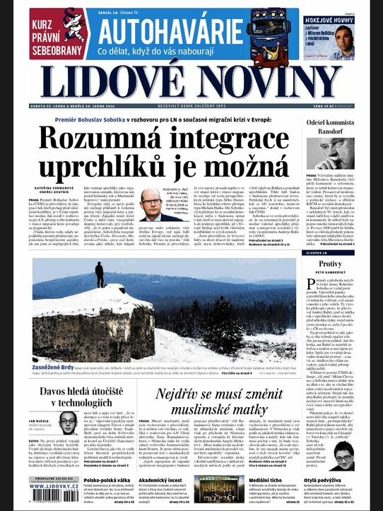 Lidové noviny 23. 1.