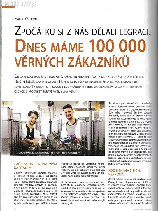TRADE NEWS: ZPOČÁTKU SI Z NÁS DĚLALI LEGRACI. DNES MÁME 100 000 VĚRNÝCH ZÁKAZNÍKŮ