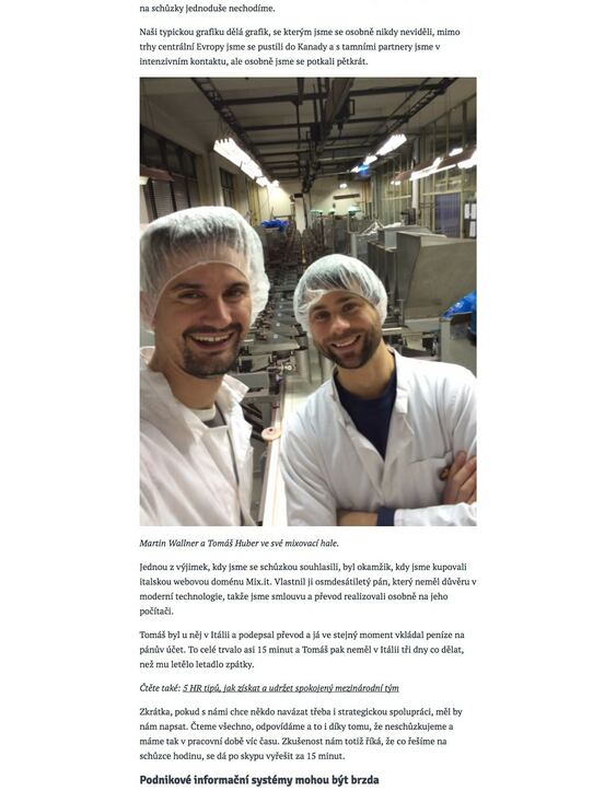 forbes.cz: Porady vestoje a schůzky jen v nouzi. Co mistrům müsli pomáhá řídit firmu