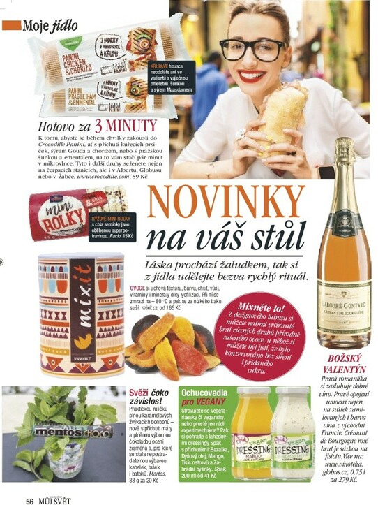 Můj svět: NOVINKY na váš stůl