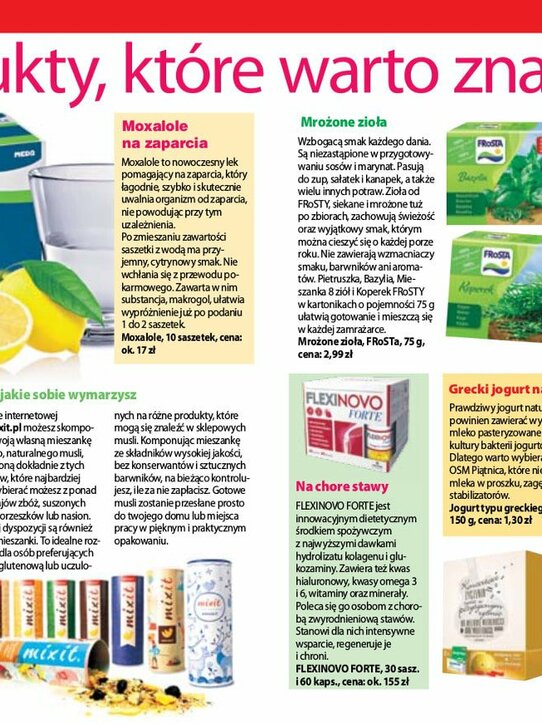 Produkty, które warto znać