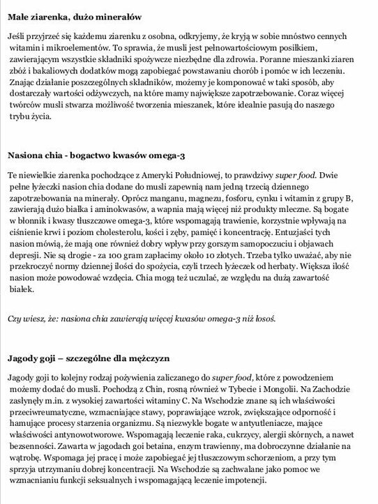 Trend.trendz.pl: Chcesz być zdrowy? Jedz musli!
