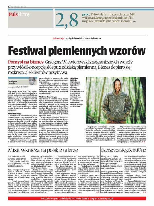 Plus Biznesu: Mixit wkracza na polskie talerze