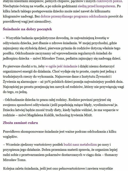 Zwierciadlo.pl: Jesteśmy coraz grubsi. Jak zapobiec epidemii otyłości?