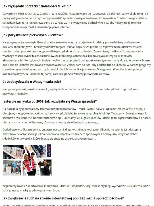 Jakprowadzicsklep.pl: Karolina Czech (Mixit.pl): Staramy się zapewnić klientom rozrywkę i dobre wrażenia - wywiad