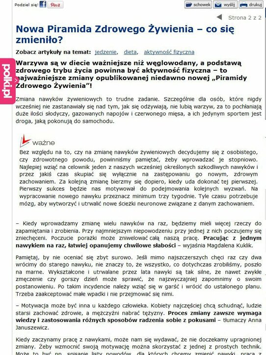 Polki.pl: Nowa Piramida Zdrowego Żywienia – co się zmieniło?