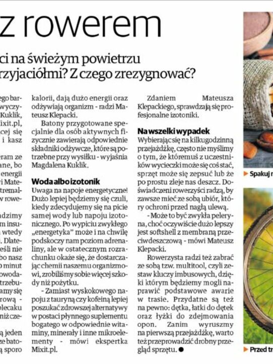Głos Wielkopolski: Na wakacje z rowerem