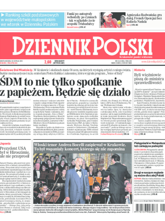 Dziennik Polski: Na wakacje z rowerem