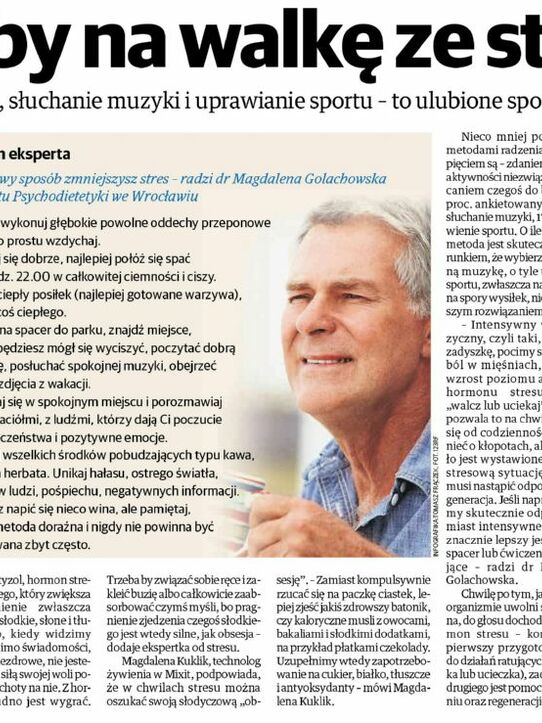 Gazeta Lubuska: Sposoby na walkę ze stresem