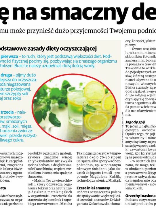 Kurier Lubelski: Skuś się na smaczny detoks