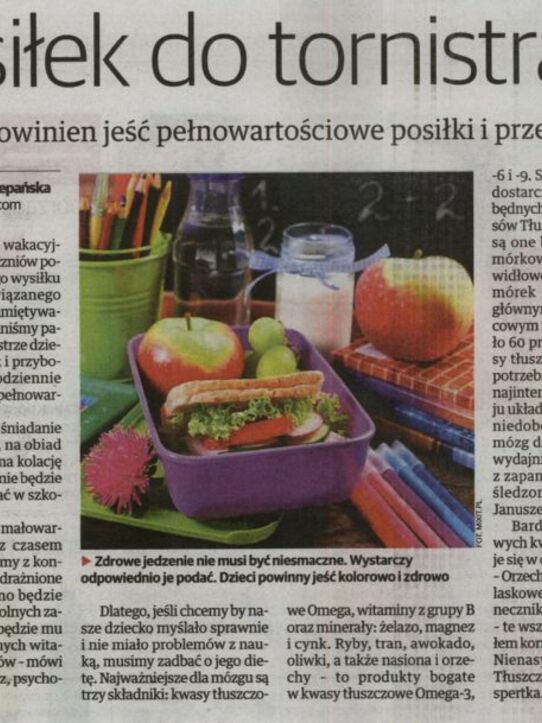Głos Wielkopolski: Posiłek do tornistra