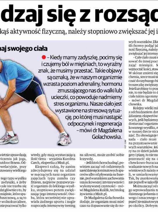 Gazeta Krakowska: Odchudzaj się z rozsądkiem