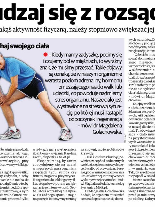 Gazeta Wrocławska: Odchudzaj się z rozsądkiem