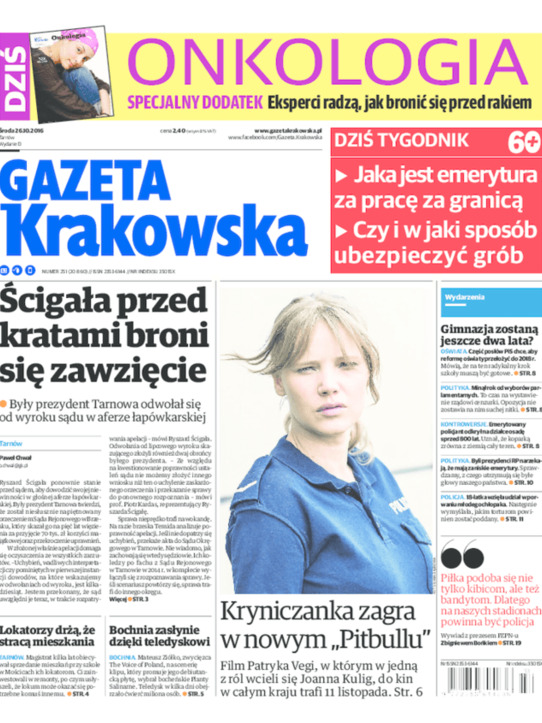 Gazeta Krakowska: Sposób na jesienną grypę