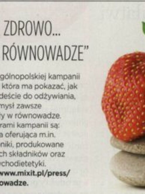 Myślę zdrowo... Żyję w równowadze