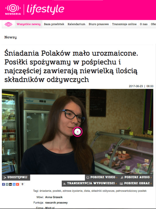 Śniadania Polaków mało urozmaicone