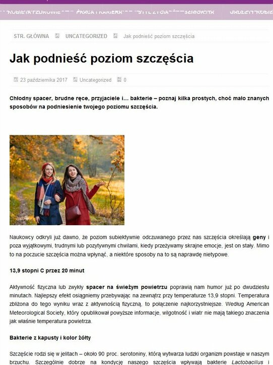 Jak podnieść poziom szczęścia