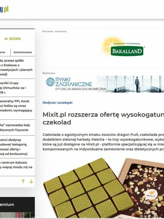 Mixit.pl rozszerza ofertę wysokogatunkowych czekolad
