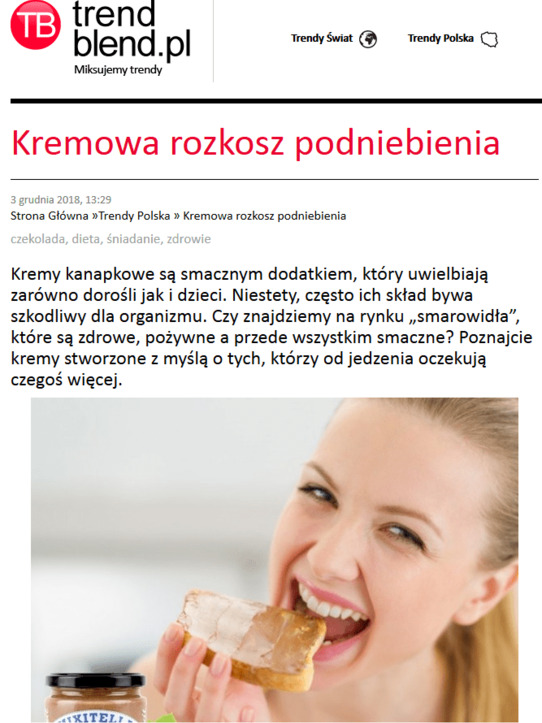 Kremy kanapkowe nie tylko dla dzieci